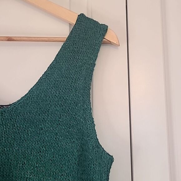 NIC+ZOE Sweater Knit Tank Top Green Size L - Picture 4 of 13